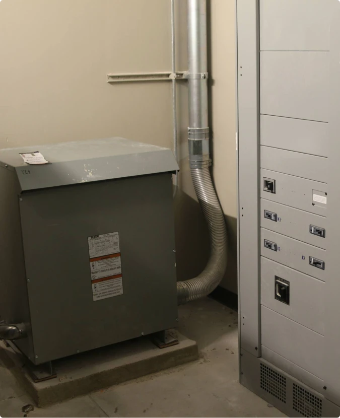 Heavy-duty ground-mounted transformer for industrial power supply in Pleasant Prairie by T-TECH Power.